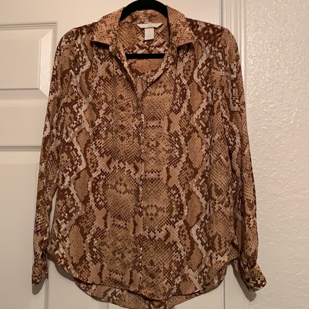 Snake print shirt